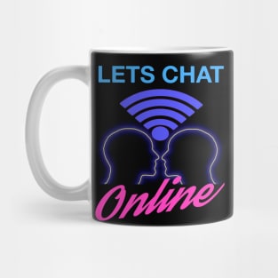 Lets Chat Online Vintage 90's / 2000's Retro Internet Graphic Mug